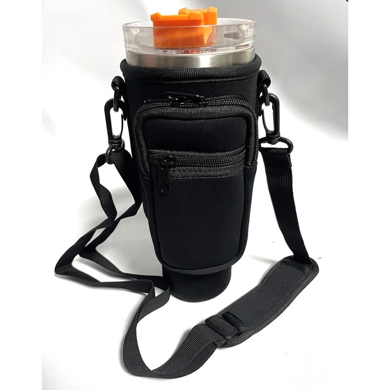 40oz Ice Cream Cup Neoprene Bottle Cover with Adjustable Shoulder Strap Crossbody Phone Bag Protective Cover|Accessories & Bags