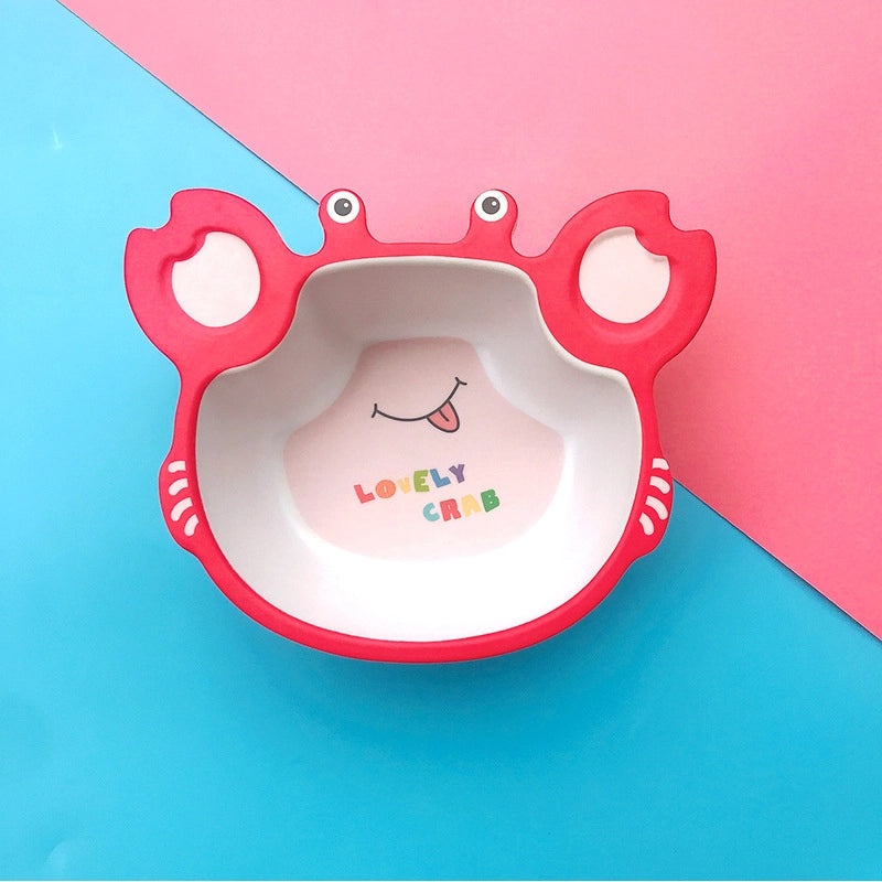 Adorable Cartoon Bamboo Fiber Kids Tableware Single Piece|Kitchen & Dining