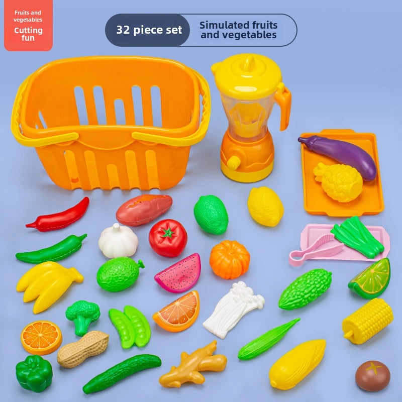 儿童厨房玩具海鲜水果蔬菜烧烤火锅仿真食品套装|儿童玩具