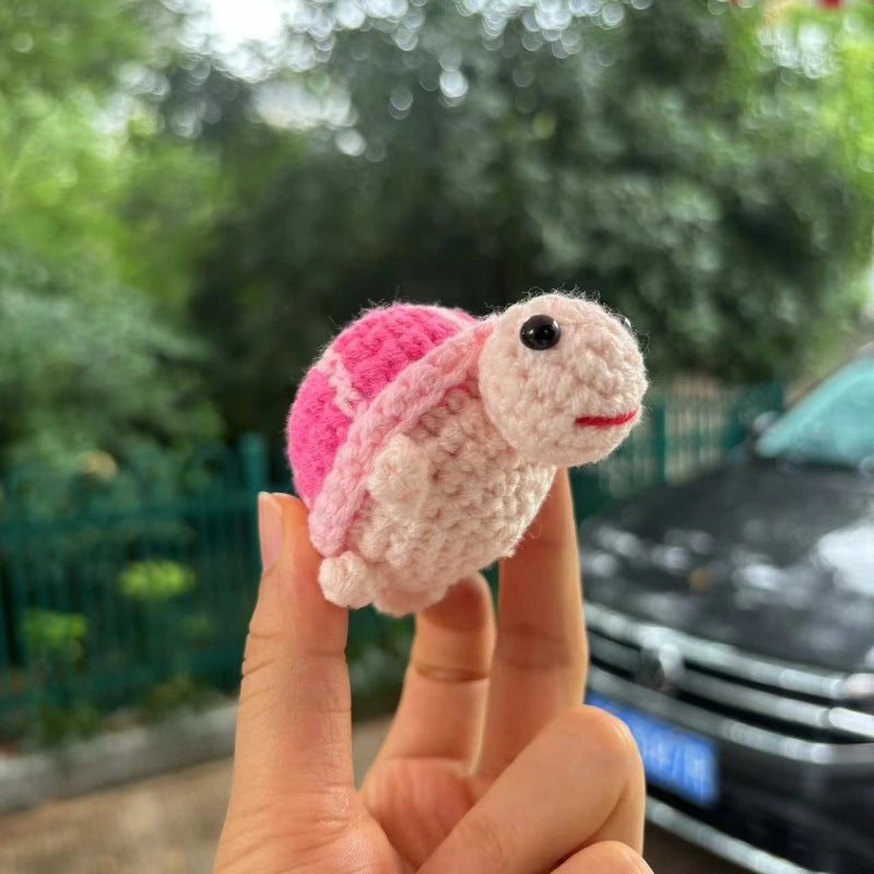 Handmade Wool Knitted Turtle Pendant Cute Positive Energy Doll Ornament|Accessories & Jewelry