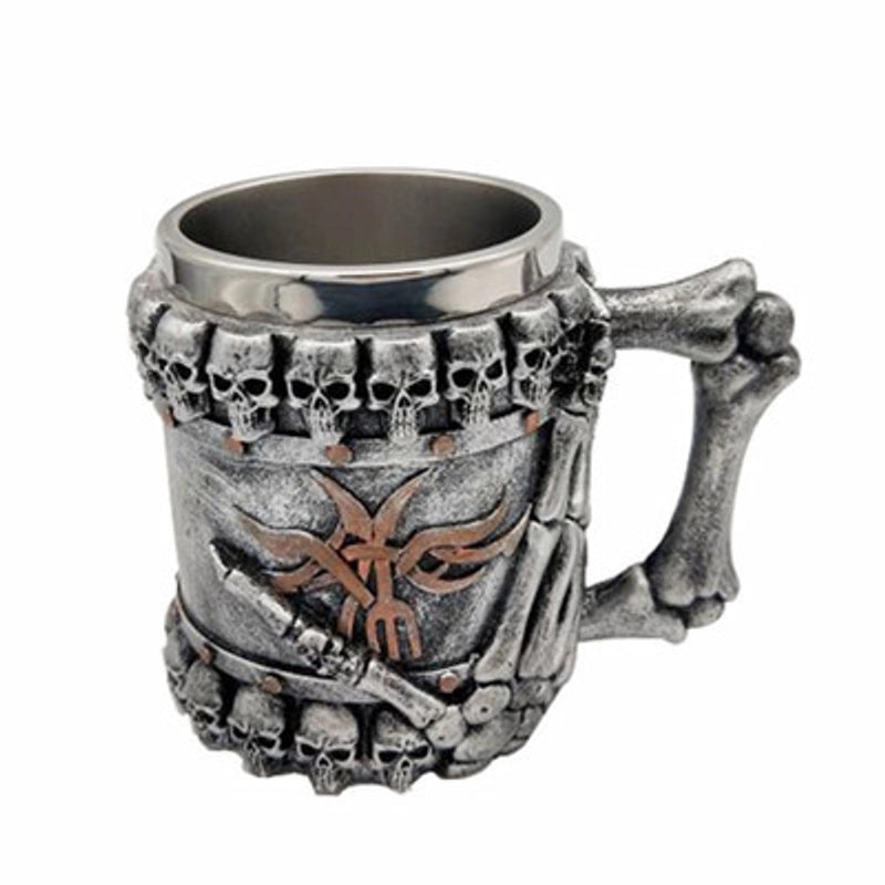 Halloween Retro Skull Stainless Steel Resin Water Bottle | Drinkware & Bottles