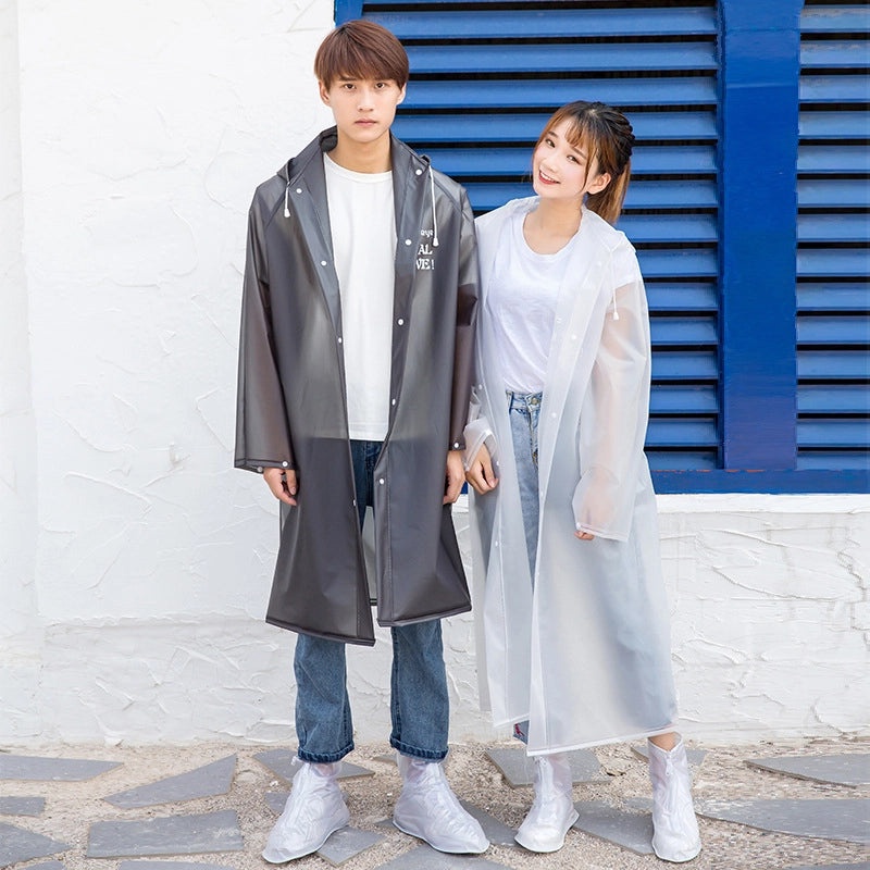 Unisex Korean Style Long Raincoat Windbreaker for Outdoor Cycling Hiking | Outdoor Apparel