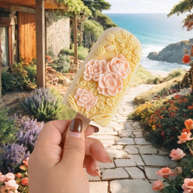 Sanxin Fanhua Silicone Ice Cream Mold Homemade Popsicle Maker Creative Grinding Tool for Scenic Spots|Kitchen & Dining Accessories