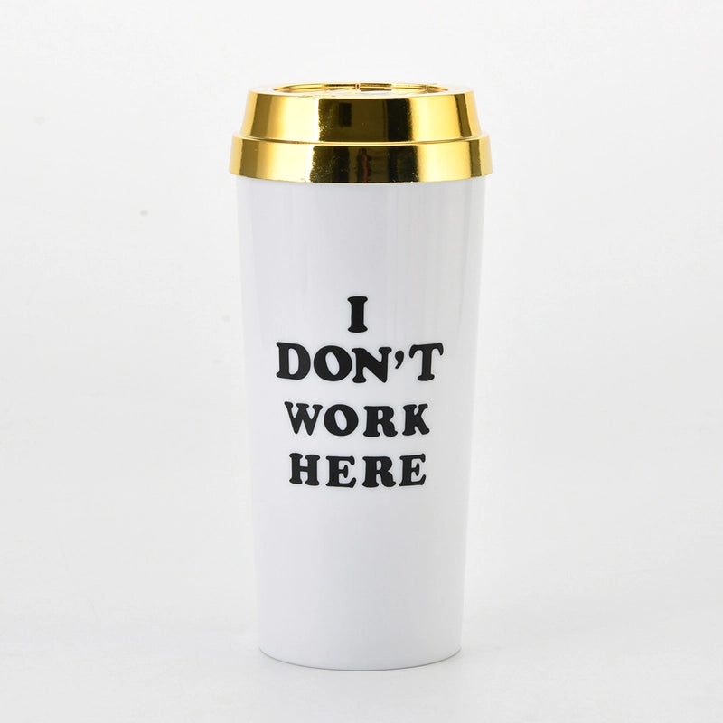 2022 New Double Acrylic Letter Coffee Cup Insulated Portable Water Tumbler | Drinkware & Cups
