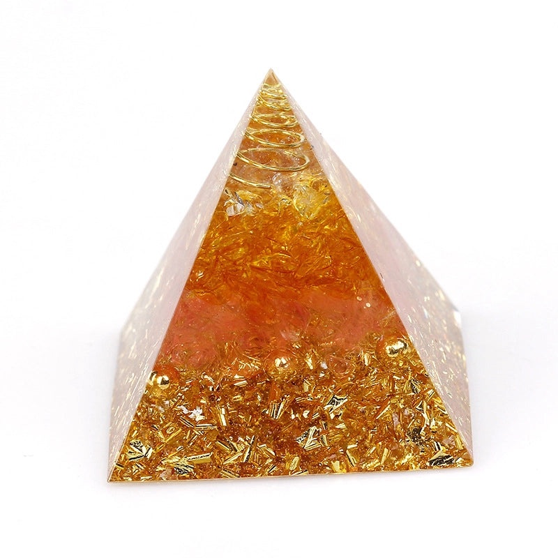 Minimalist Pyramid Resin Crystal Decoration for Home or Office | Home Decor