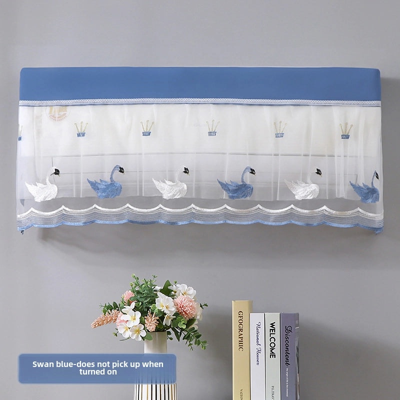 Air Conditioner Dust Cover Wind Shield Curtain Wall-mounted Machine Protector Windproof Dirt-resistant Fabric|Home Appliances Accessories