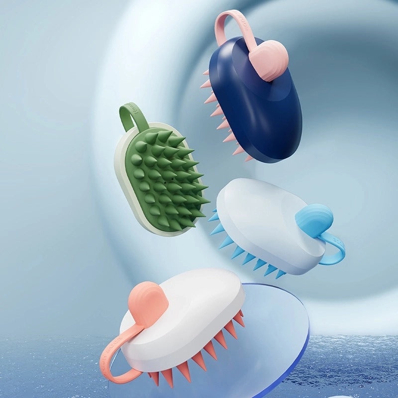 Stylish Geometric TPR Shampoo Brush for Bathing and Hair Care | Bath & Body Accessories