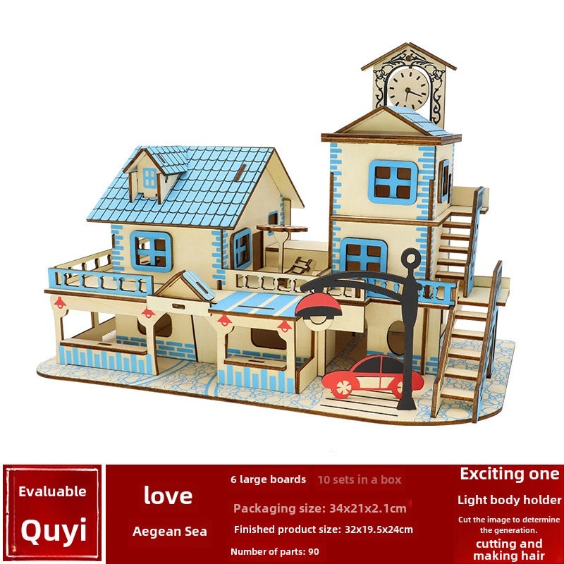 Handmade Wooden 3D Puzzle for Kids and Adults | Educational Toys & Games