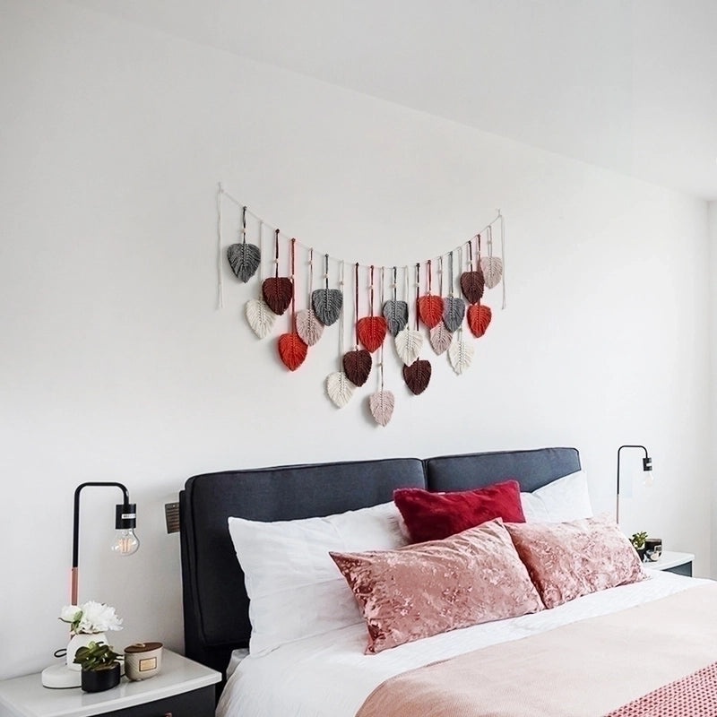 Elegant Minimalist Leaf Cotton Pendant for Home Decor|Home Decoration