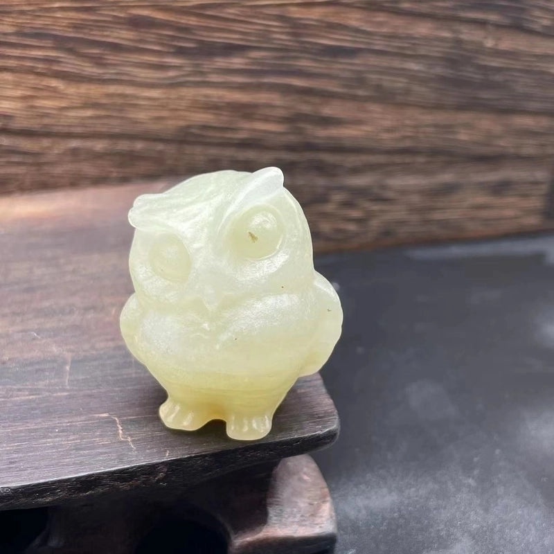 Vintage Style Owl Natural Stone Ornament for Home Decor|Home Decor & Accessories