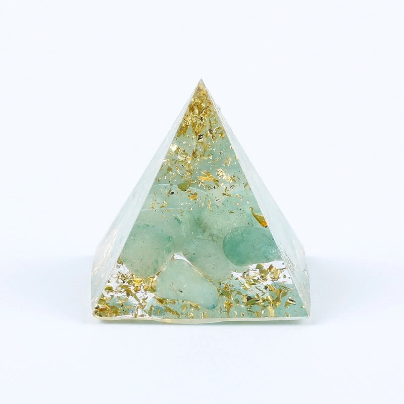 Minimalist Chinoiserie Triangle Resin Crystal Ornament|Home Decor & Decorative Accessories