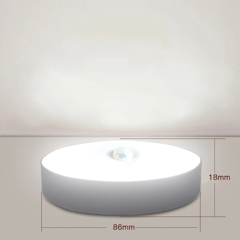 Wireless Magnetic LED Night Light with Human Body Sensor Rechargeable for Kitchen Wardrobe Cabinet Bedroom|Home Lighting