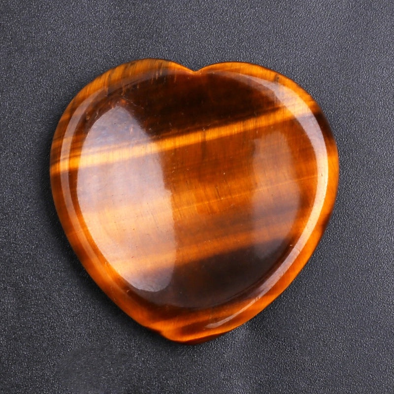 Retro Minimalist Heart Shaped Jade Stone Gem N2683-Y09 | Jewelry & Accessories