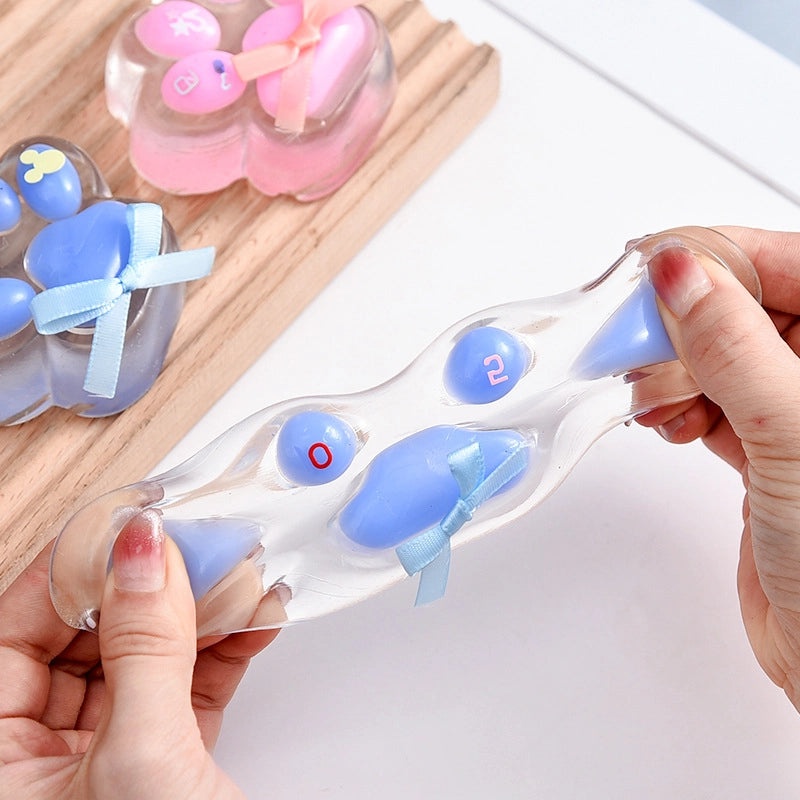 Transparent Cat Claw Crystal Pinch Toy for Girls | Stress Relief Toy