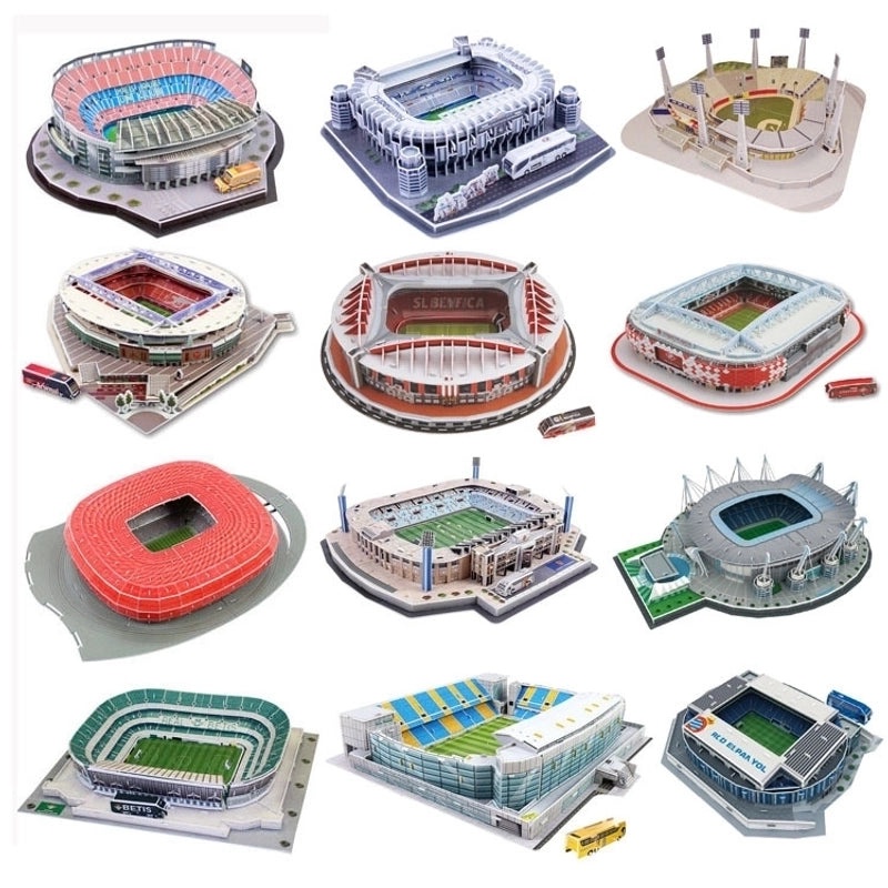 Kids 3D Football Field DIY Puzzle Toy Assembled Set | Educational Toys & Games