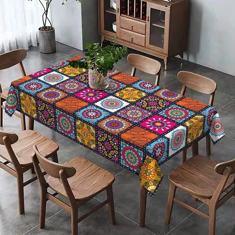 Elegant Minimalist Printed Polyester Tablecloths | Home Decor Table Linens