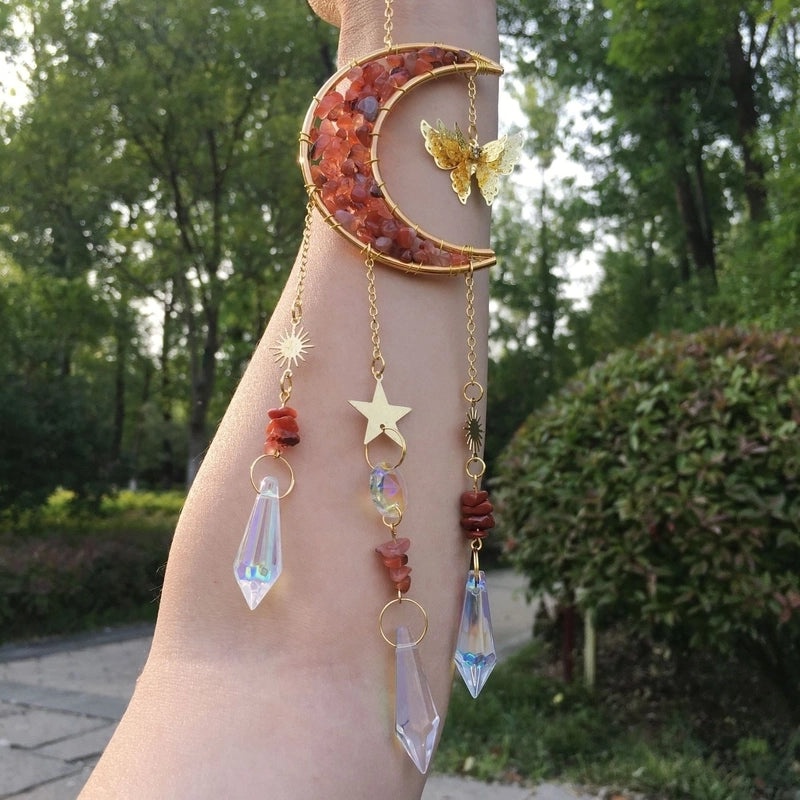 Vintage Star and Moon Metal Wind Chime | Home Decor & Garden Accessories