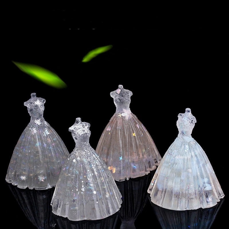Romantic Minimalist Dress Resin Ornaments Elegant Synthetic Decorative Accessories|Home Decor Ornaments