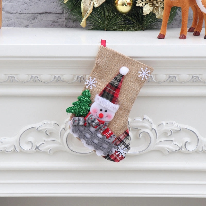 Christmas Gift Bag for Jewelry Candy Socks | Holiday Packaging & Decoration Accessories