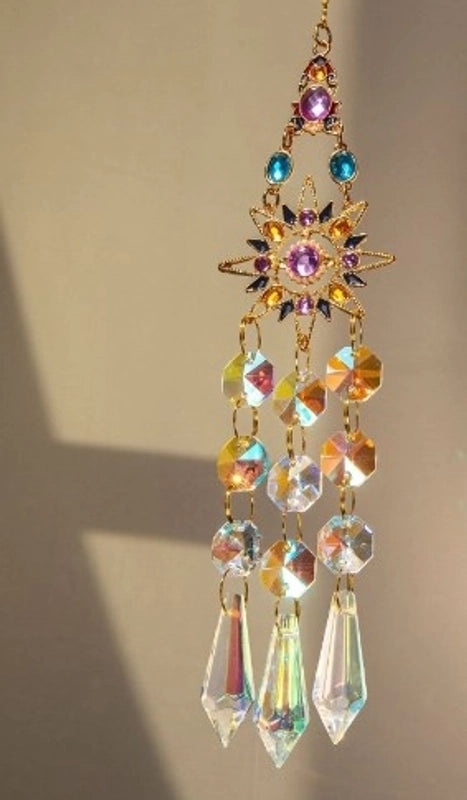 Elegant Multi-Color Faux Crystal Necklace Pendant|Jewelry & Accessories