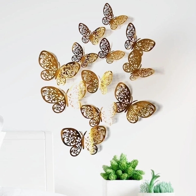 Charming Butterfly Paper Wall Decal Decorative Wall Art for Home Bedroom Living Room|Home Decor Wall Stickers