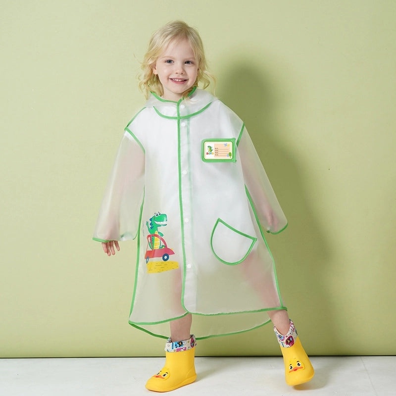 Cute Cartoon EVA Raincoat for Kids Waterproof Rain Gear|Kids Rainwear