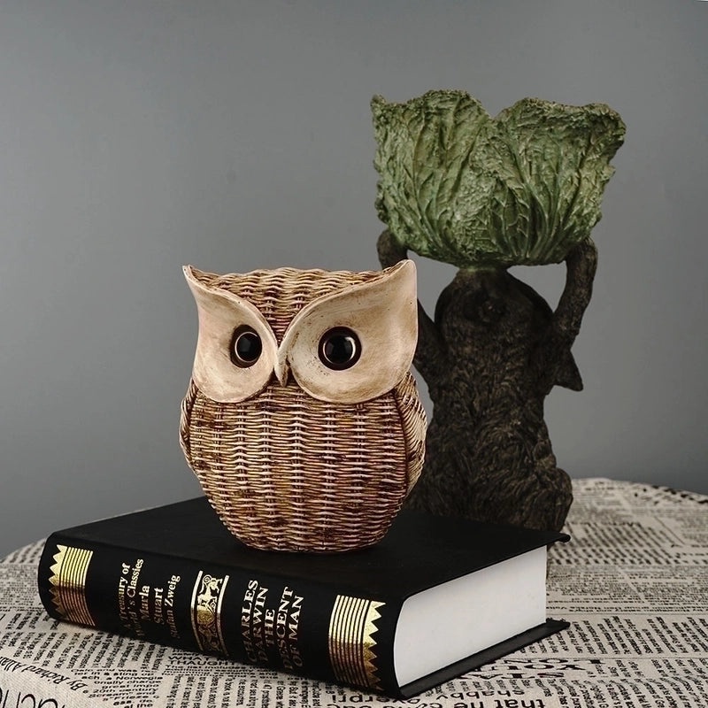 Charming Resin Owl Figurine for Home Decor | Home Decoration