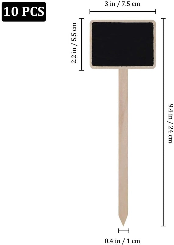 Mini Wooden Blackboard Plant Label | Home Decor & Garden Accessories