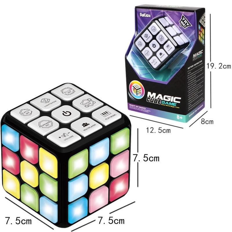 Electronic Multi-function Music Rubik's Cube with LED Lights for Kids | Children's Toys & Games