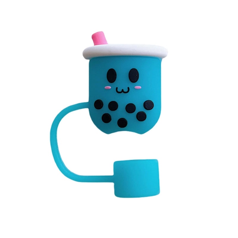 Adorable Cartoon Milk Tea Cup PVC Charm 1pc|Keychains & Charms