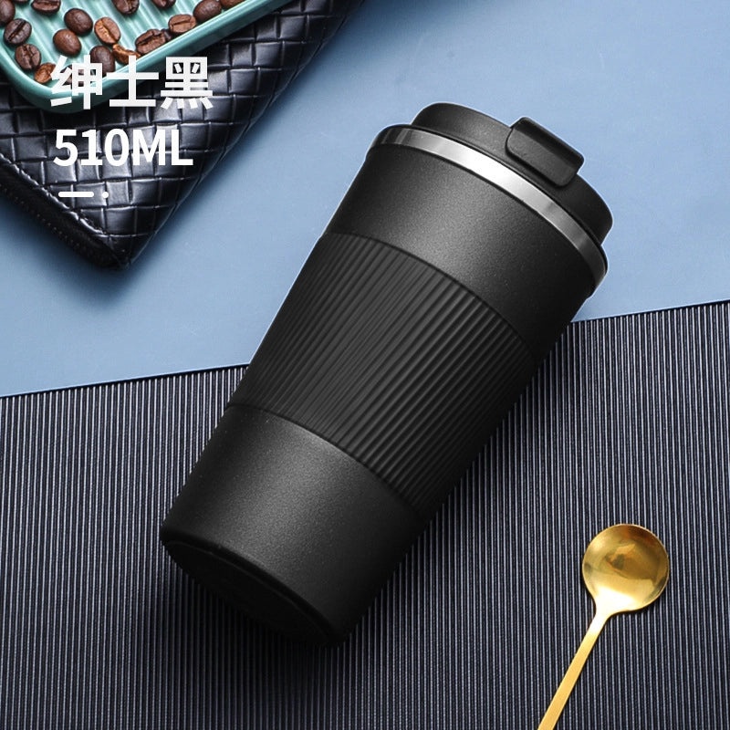 304 Stainless Steel Coffee Mug with Plastic Coating and Silicone Sleeve | Travel Mugs & Thermoses