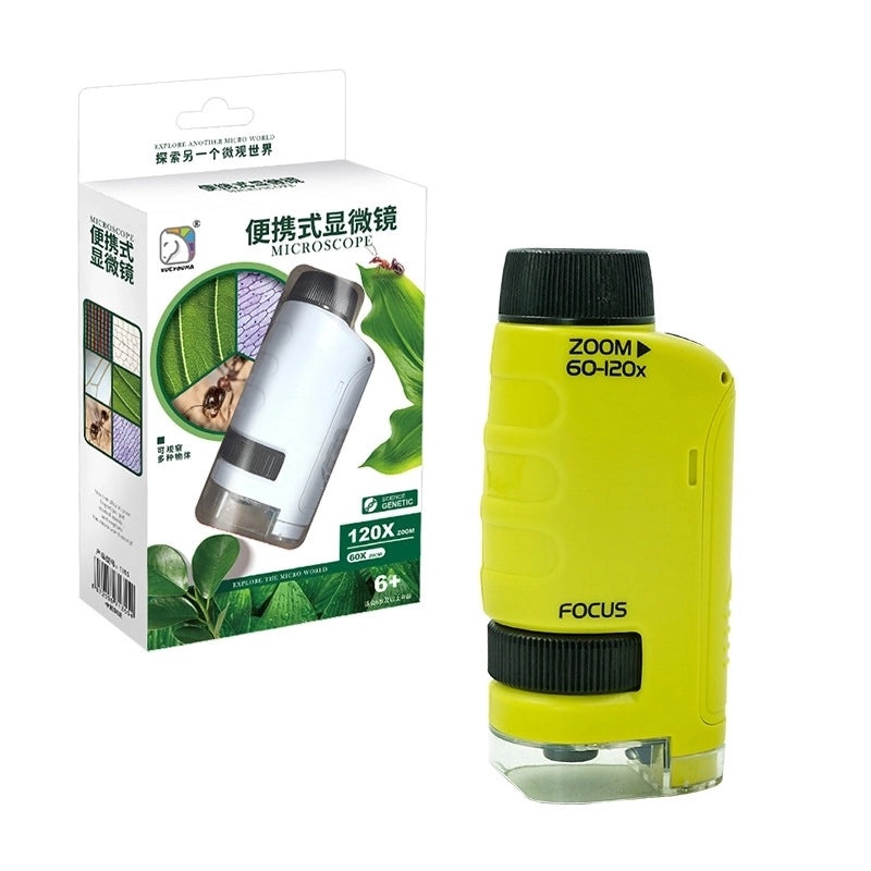 Portable Kids Microscope Science Experiment Kit for Students | Educational Toys & Learning Tools