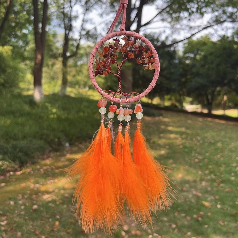 Elegant Round Faux Crystal Dreamcatcher for Car Interior | Car Accessories