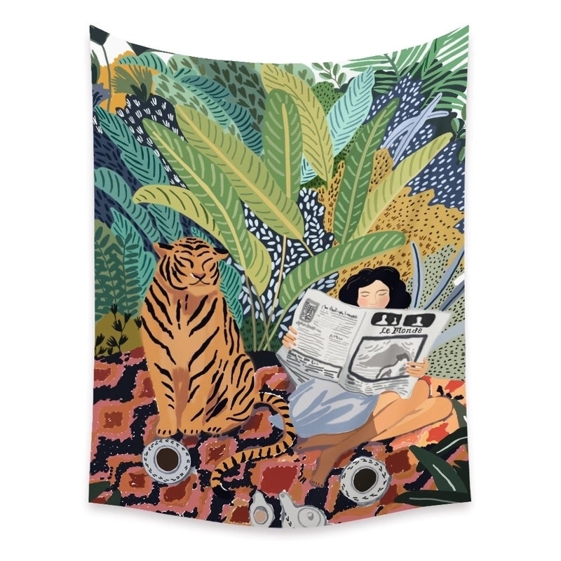 Stylish Comic Art Tapestry Wall Hanging Background Cloth | Home Decor & Wall Art