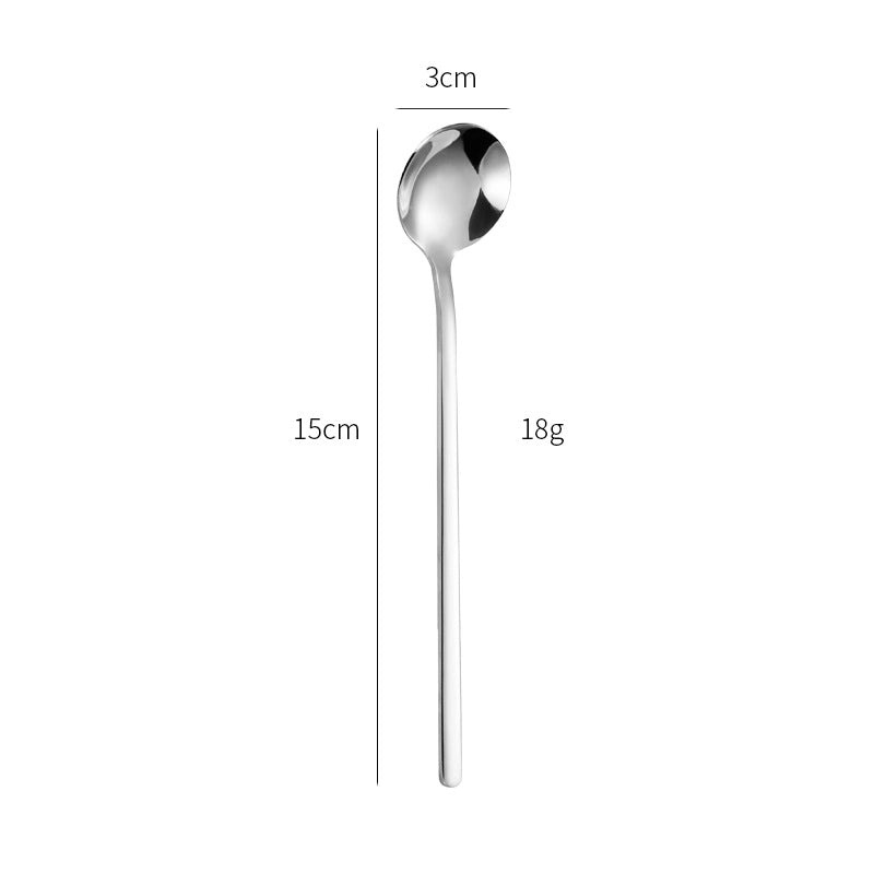 Elegant Solid Color Stainless Steel Spoon for Everyday Use|Kitchen & Dining Utensils