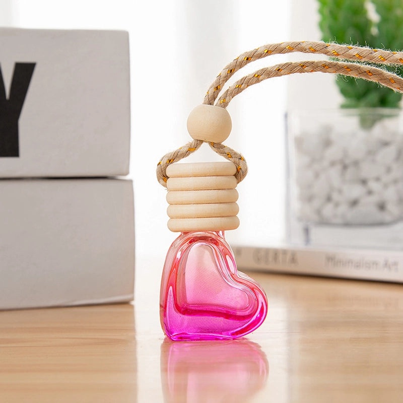 Five-line Small Love Color Bottle 6ML Empty Perfume Aromatherapy Car Pendant Indoor Fragrance Bottle|Home & Living - Aromatherapy