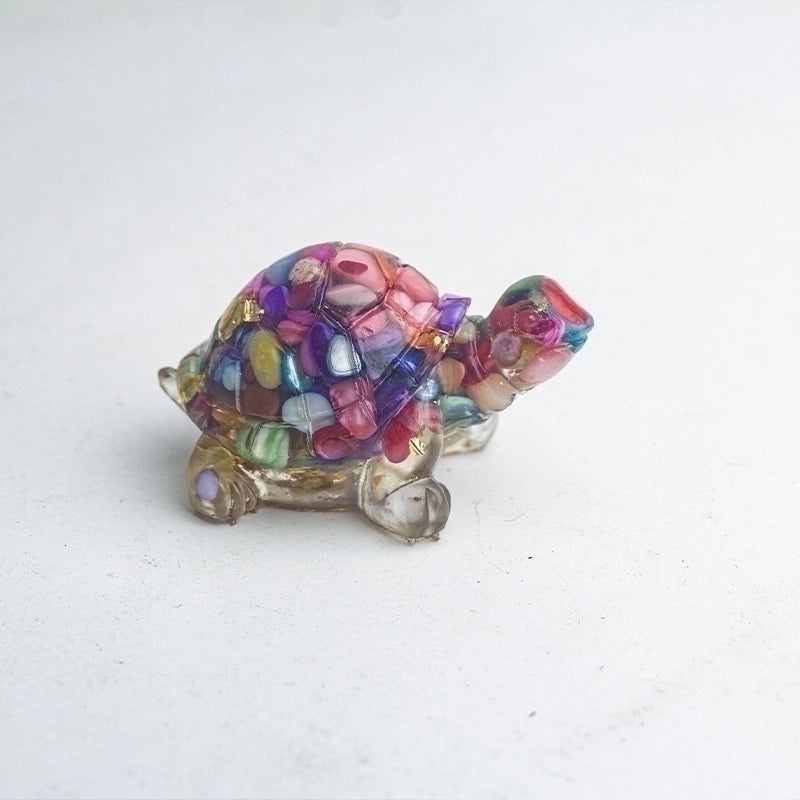 Cute Cartoon Tortoise Resin Figurine | Home Decor & Ornaments