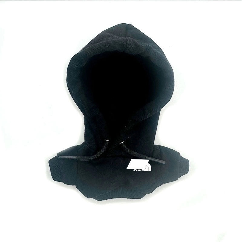 Rab Cloth Labubuu 17cm Handmade Cotton Doll with Fashion Logo Hoodie Black | Fashion Accessories