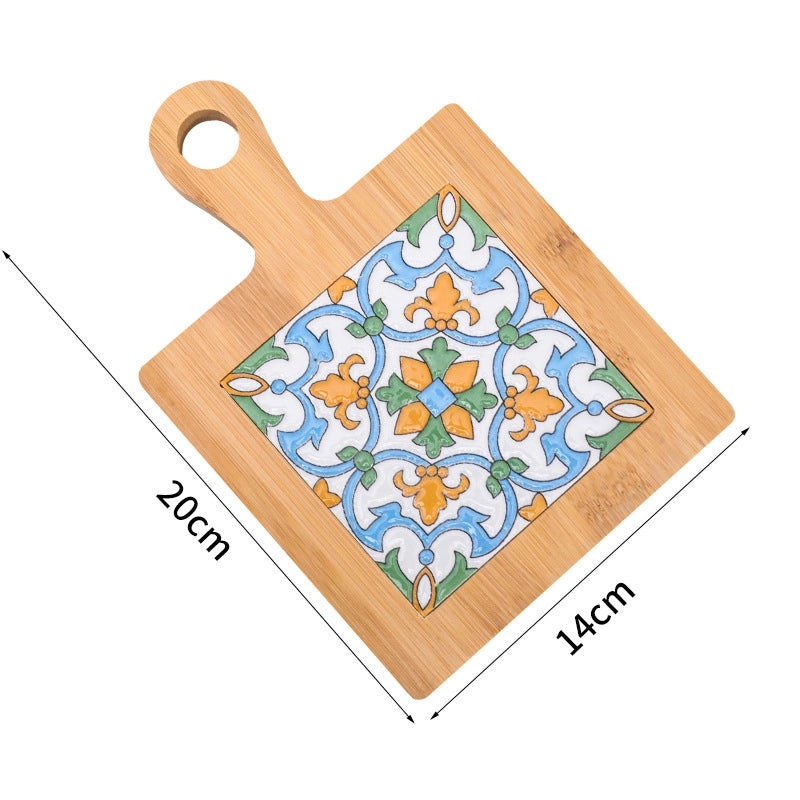 Stylish Geometric Wooden Placemat Single Piece|Home & Kitchen Accessories