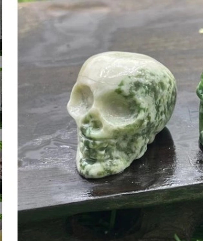 Halloween Punk Skull Natural Stone Decor|Jewelry & Accessories
