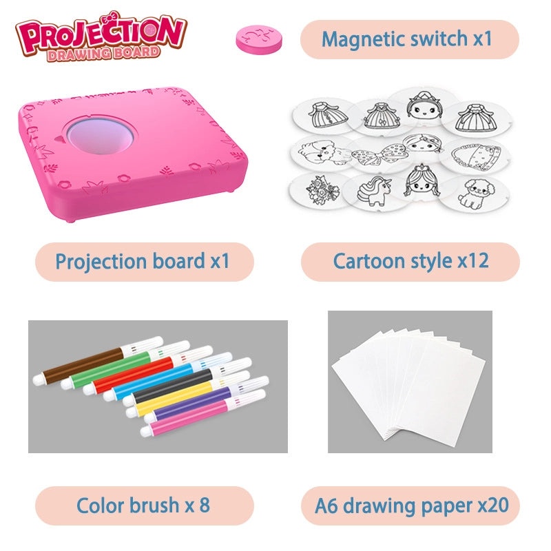 Educational Geometric Drawing and Painting Plastic Toys for Kids | Creative Art & Craft Supplies