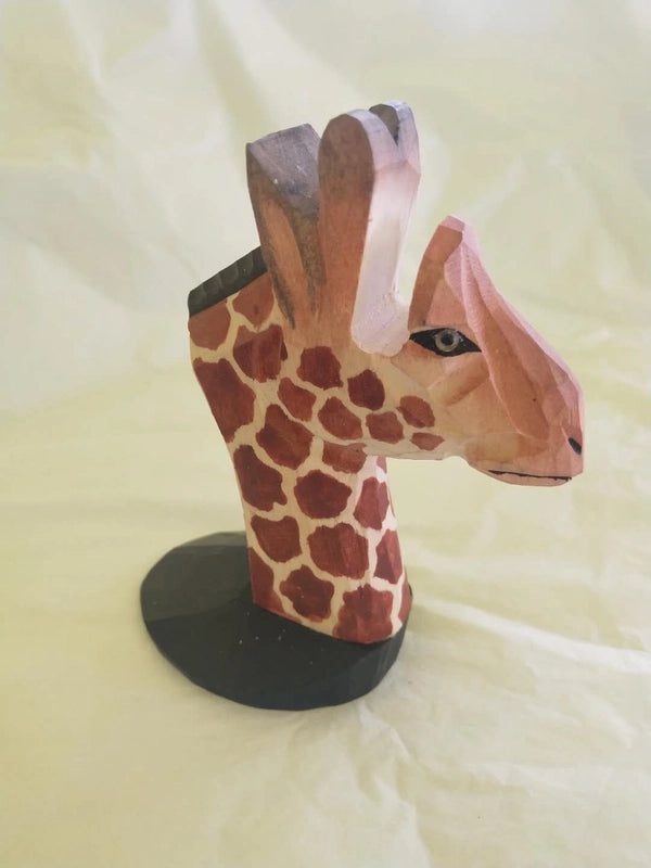 Wood Carving Animal Glasses Frame | Home Decor Crafts