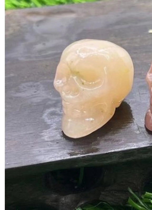 Halloween Punk Skull Natural Stone Decor|Jewelry & Accessories