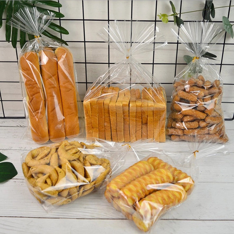 Disposable Sealed Bread Bags for Baking Food Packaging Oil-proof Paper Toast Sandwich Donut Cookie Bags|Kitchen Storage Bags