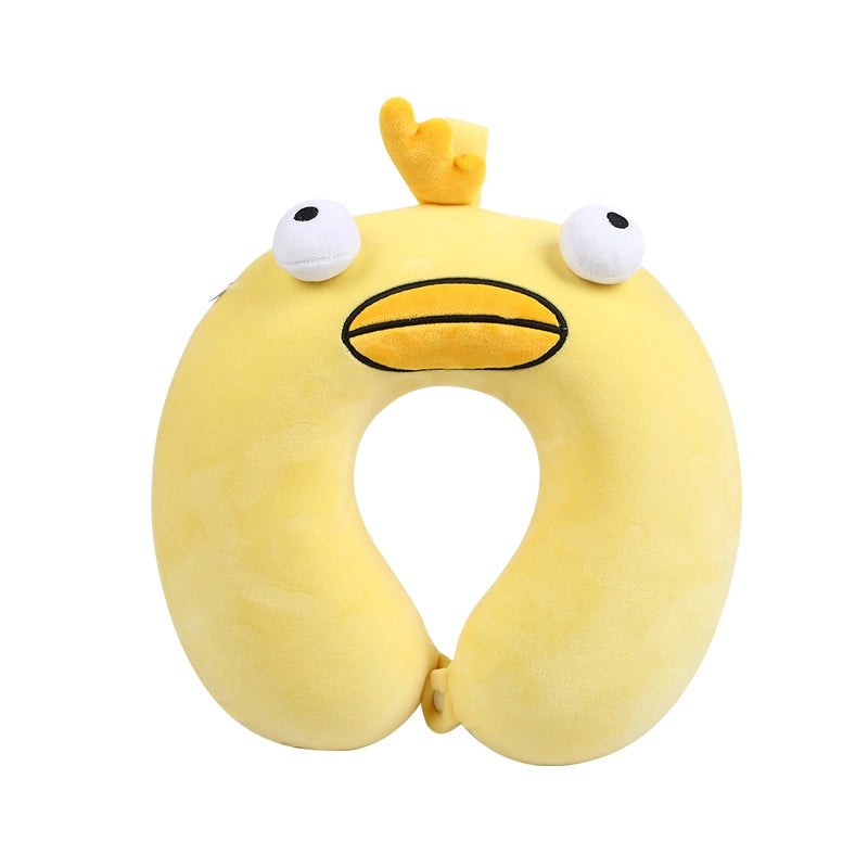 Cartoon Animal Memory Foam U-Shaped Neck Pillow for Travel and Nap | Travel Accessories