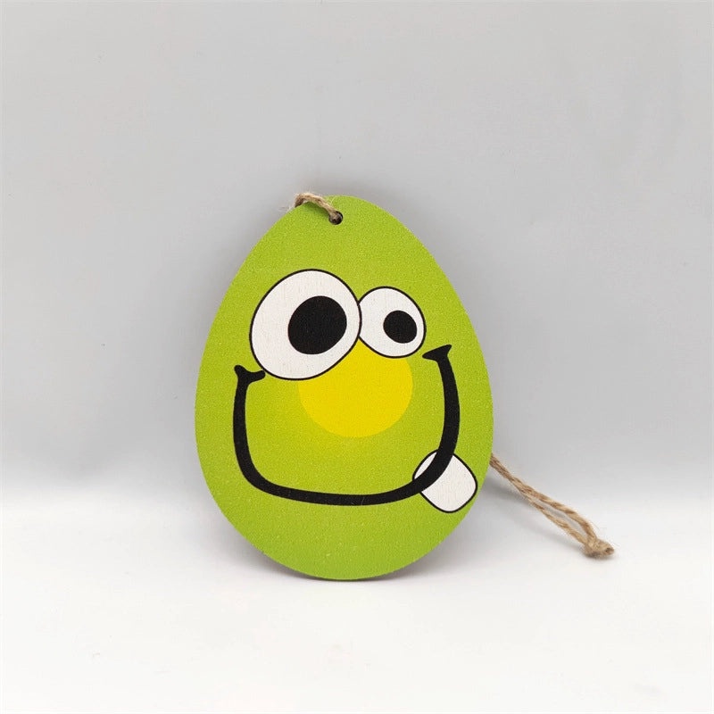 Elegant Easter Wooden Rabbit Hanging Ornament for Home Party Decorations | Home Decor