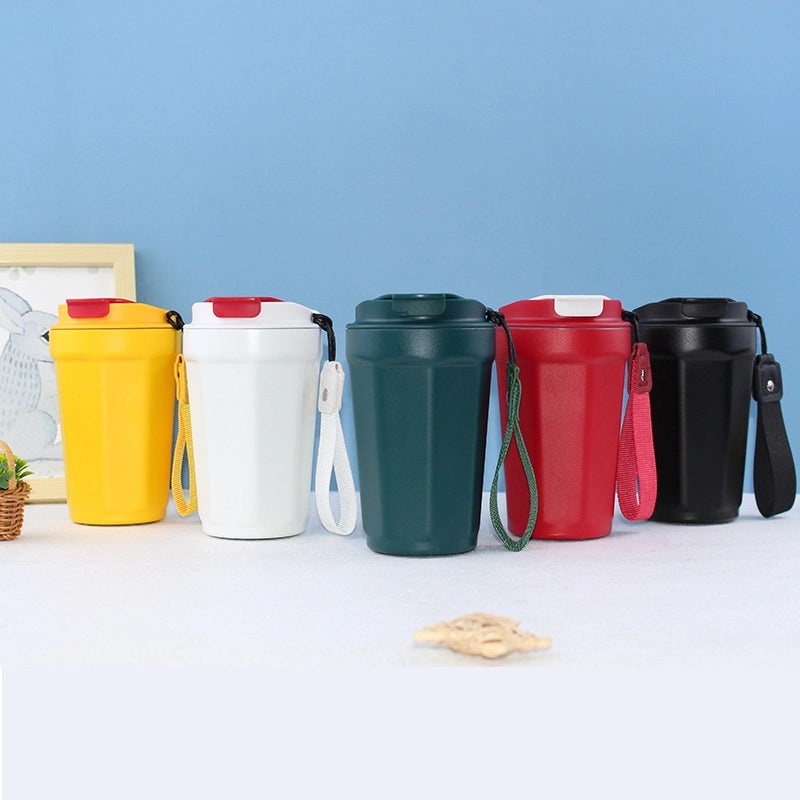 Octagon Diamond Stainless Steel Coffee Cup Double Vacuum Insulated Portable Thermos | Drinkware & Mugs