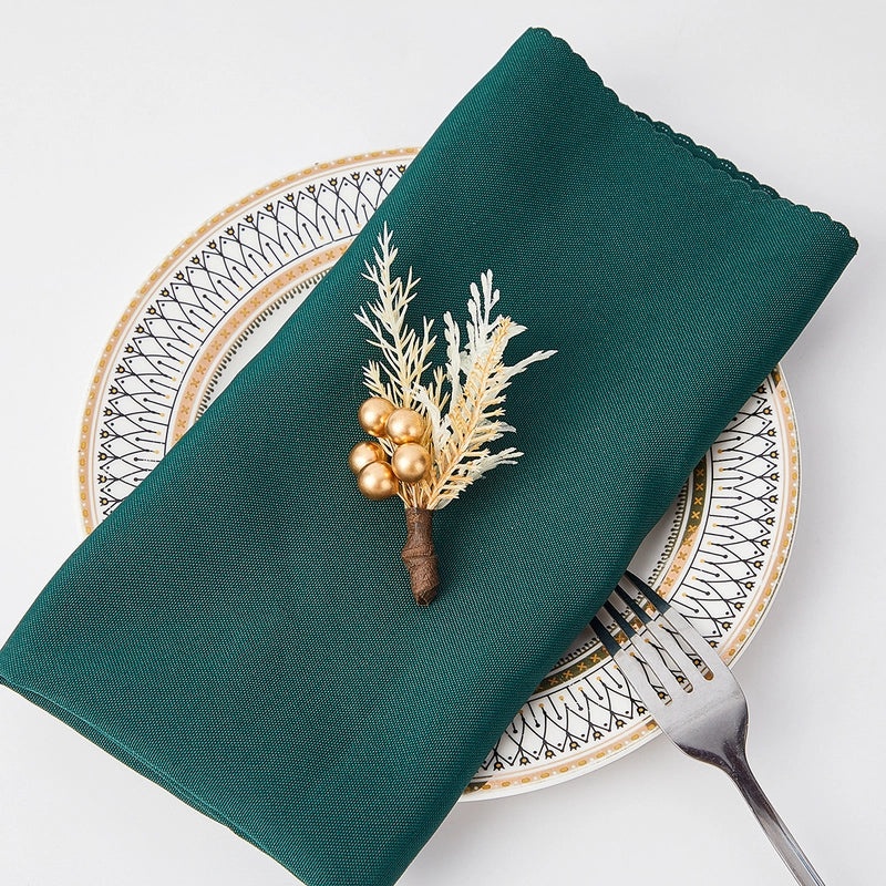 Elegant Christmas Leaf Napkin Ring | Holiday Table Decor