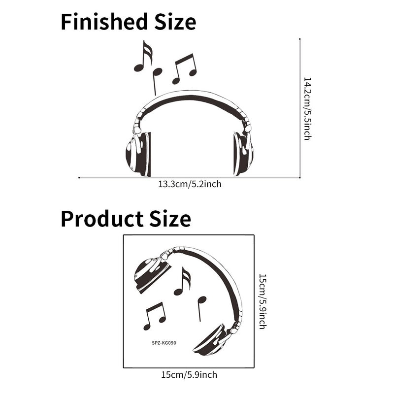 Music-Themed PVC Wall Sticker for Bedroom Decor|Wall Art