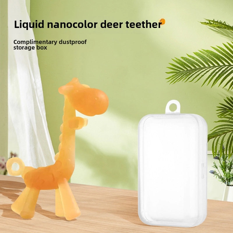 All England Baby Children's Teething Stick Fruit Gum Soothing Bite Toy Fawn Handheld Mushroom Head Ball | Baby Teething Toys & Accessories